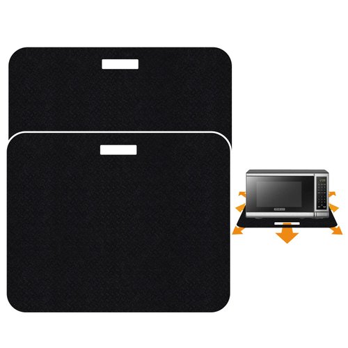 SIUDANGKA Heat Resistant Mat for Air Fryer with Sliding Function, 2 Pcs 15 * 18 in Heat Resistant Pad Sliding Caddy Countertop Protector Mat Air Fryer Mat for Most XL Air Fryer Oven Microwave Oven