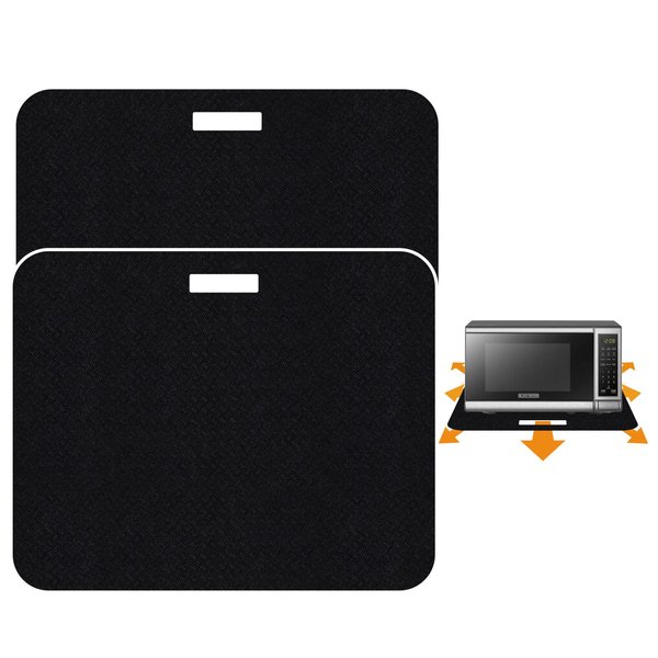 SIUDANGKA Heat Resistant Mat for Air Fryer with Sliding Function, 2 Pcs 15 * 18 in Heat Resistant Pad Sliding Caddy Countertop Protector Mat Air Fryer Mat for Most XL Air Fryer Oven Microwave Oven
