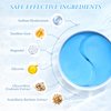 PITHER Under Eye Patches for Dark Circles, Eye Masks for Puffy Eyes Wrinkles Under Eye Bags Firmness 30 Pairs Skin Treatment Pads with Hyaluronic Acid and Collagen Women Men (Blue)