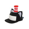 FUN Costumes Dr. Seuss Cat in The Hat Building Blocks Snapback Hat, Standard Black