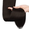 SOFEIYAN Long Straight Ponytail Extension 24 inch Wrap Around Ponytail Synthetic Hair Extensions Clip in Ponytail Hairpiece for Women, Medium Brown