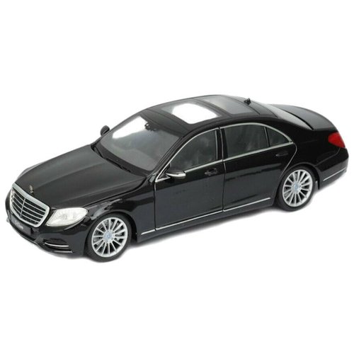 S Class with Sunroof Black NEX Models 1/24 Diecast Model Car by Welly 24051black