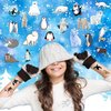 96pcs Polar Bear, Penguin, Seal, Arctic Fox Tattoos Stickers | Arctic Animal Temporary Tattoos Stickers | Winter Birthday Party Decorations Supplies Favors Gifts for Kids Pre School