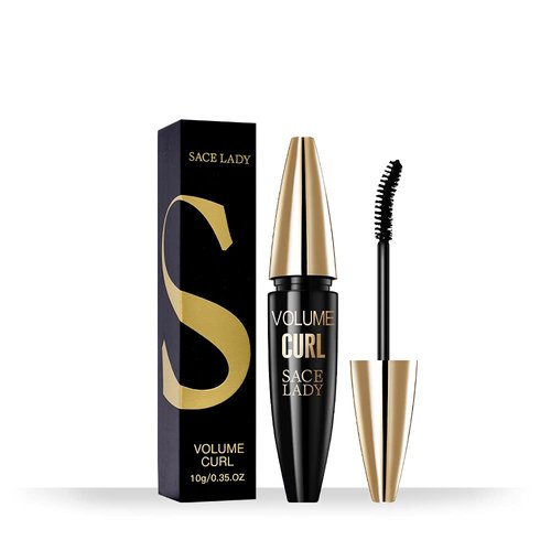 Ultra-Black Mascara Volume Curl Waterproof Eyelash Extension Mascara Long Lasting Smudge-proof Thick Natural Eye Make Up 0.35 Oz