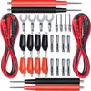 Premium 16-in-1 Test Leads Kit for Multimeter (2 Set), Jumper Wires Cable with Replaceable Alligator Clips Electronical, Power Needle Probe, Banana Plug for Electronics, Circuit Connection, Experiment