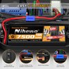 Nihewo 2Packs 2S Lipo Battery Pack, 7.4V 7500mAh RC Battery 100C Hard Case Lipos EC5 Connector Compatible with Arrma Axial 1/8 1/10 RC Car Truck Truggy Vehicles Tank Boat Airplane Models