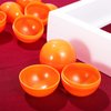 VOSAREA 25pcs 4cm Balls Plastic Hollow Bingo Balls Raffle Balls Round Vending Machine Capsules Game Balls Props for Party (Orange)