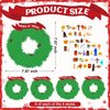 Geetery 24 Pack Sunday School Religious Crafts for Kids Names of Jesus Wreath Craft Kit DIY Hanging Christmas Ornament Craft Kit Christmas Crafts for Kids Paper Craft Kits Fun Home Activities