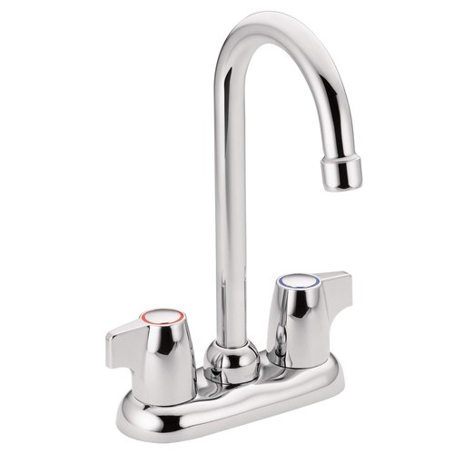 Moen 4903 Chateau Two-Handle High Arc Bar Faucet, Chrome, 0.5