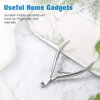 FERYES Cuticle Clipper Professional Manicure and Pedicure Cuticle Remover Tools, Medical Grade Stainless Steel Cutial Cutter, 6mm Jaw- 1 Piece (Silver)
