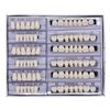 168 Pcs Dental Synthetic Resin Tooth Denture 6 Sets False Teeth 22 A2 Upper Lower Shade Dental for Halloween Horror Teeth (22 A2)