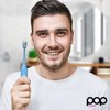 Pop Sonic Pro 2.0 Electric Toothbrush (Blue), Ultrasonic Toothbrush | 45,000 VPM | Electric Toothbrush for Adults & Kids, 4 Mode Electric Tooth Brush - Long-Lasting Dupont Nylon Bristles