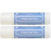 Lip Balm (Pack of 2) - Moisturizing Solution for Dry, Chapped Lips - Smooth, Soothing Salve of Shea Butter, Bees Wax, Sweet Almond Oil, Vitamin E, Pure Essential Oils (Unscented)