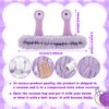 Sibba Face Wash Headband, Cute Cartoon Purple Coral Fleece Elastic Hairband for Facial Cleansing, Showering, Makeup, Spa, Sports, Yoga, Running, Beauty Skincare, One Size Fits Most, Women, Adult