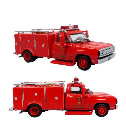 1974 Dodge 300 Rescue Unit LACoFD Squad 51 1:87 HO Scale | Diecast Model by Iconic Replicas