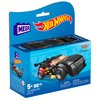 MEGA Hot Wheels Building Toy Race Car Playset, 16 Cadillac ATS-V with 90 Pieces, 1 Micro Action Figure Driver, Black, Kids Age 5+ Years