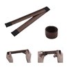 4 PCS Auburn Brown Hair Bun Maker Easy DIY Donut Bun Tool for French Twist Styles Perfect for Long Hair Men Women and Kids Frizz Free Lightweight and Portable