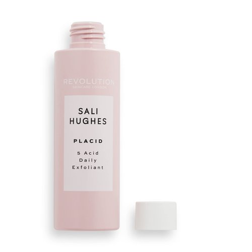 Revolution Skincare London X Sali Hughes, Placid 5-Acid Daily Exfoliant, Face Exfoliatior, 150 ml