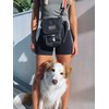 DOOG | Walkie Bag | Adjustable Shoulder Bag with Poo Bag Compartment and Water Bottle Compartment | Black