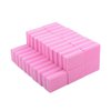 YIMART 20 Pcs Double-sided Mini Nail Buffer Block Colorful Sponge Nail Polish Sanding Buffer Strips Nail File Blocks Manicure Tools (Pink)