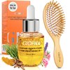GIOFNA Hair Oil, Rosemary Serum with Bamboo Brush for Frizzy, Damaged Hair Growth Strengthening, Scalp and Argan Care for Women and Men