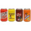 SILLY SQUEAKERS –Soda Can - Dog Toy - 100% Vinyl. Made Durable & Strong. Novelty Play Toy &Floats (Beer & Soda Combo Pack Option #2)