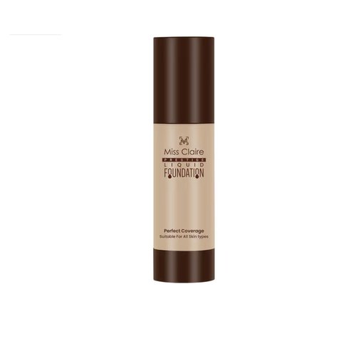 Miss Claire Prestige Liquid Foundation Perfect Coverage, 21 Natural Beige, 35 ml