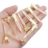BronaGrand Hair Clips, 100pcs 4.5cm Single Prong Clips Gold Curl Pins Duckbill Section Clips for Hair Extensions Styling Crafting