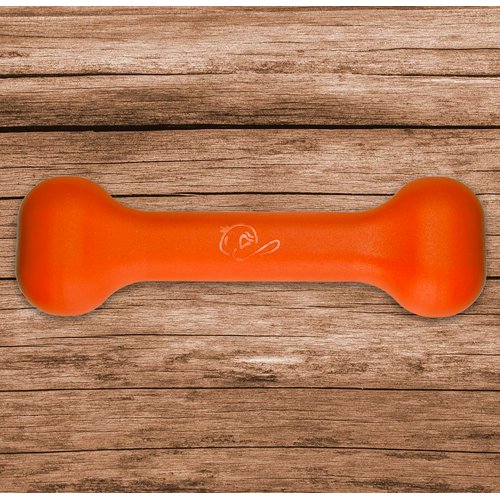 Jersey Dog Co. The Treat Bone Dog Chew Toy, Safe Dog Chew Toys, Made in USA Rubber-Free Dog Toy 7” Long, Orange