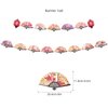 ADIANZI Japanese Folding Fans Birthday Party Decorations Chinese Birthday Banner Cake Topper Hanging Swirls Balloons Cupcake Toppers Asian Birthday Party Decorations Japanese Birthday Party Supplies