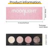 4 Colors Highlight Pink-Purple Eyeshadow Palette, SHANY Cosmetics Shimmer Eyeshadow Palette, Cruelty-Free and Vegan Formula, Glitter Shimmer Eyeshadow for Professional Makeup