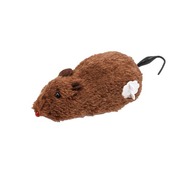 Jinshining Random Color Furry Mice Cat Toy Wind Up Toys Realistic Mouse Toys Funny Moving Toys, Cat Mice and Animals Toys Interactive Play Mouse Toy for Cat Kitten，Cat Mice and Animals Toys