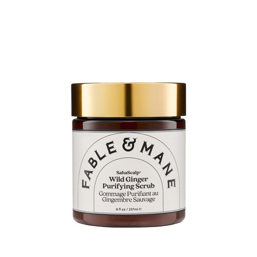 Fable & Mane SahaScalp Wild Ginger Purifying Scalp Scrub. Dry Scalp Treatment, Itchy Scalp Shampoo, Exfoliating Scalp Detox, Itchy Scalp Treatment - Genuine Fable and Mane Scalp Cleanser. 8FL oz