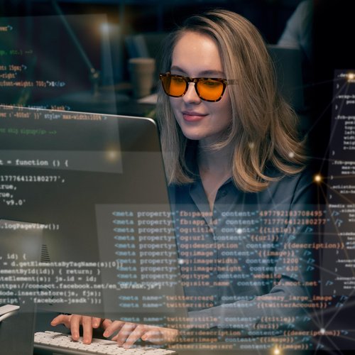 FEISEDY Fashion Blue Light Blocking Glasses for Men Women Computer Gaming Glasses Anti Eyestrain Sleeping Glasses B1225