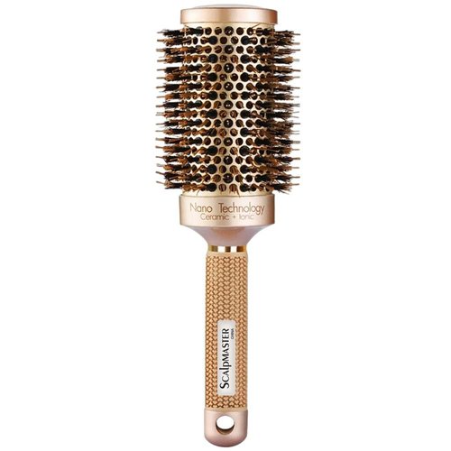CERAMIC + IONIC HAIR STYLING BRUSH - 3 1/2" FOR SALON, BARBERSHOP, AND AT HOME USE