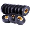 Lichamp 10-Pack Black Electrical Tape Waterproof, 3/4 in x 66ft, Industrial Grade UL/CSA Listed High Temp Electrical Tape Electric Super Vinyl
