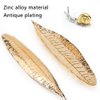 Accmor Incense Holder Set, Leaf and Snail Incense Burner, Incense Ash Catcher, Incense Sticks Holder for Counters, Meditation Room, Yoga, Home, Office, Gold
