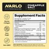 Harlo - Pineapple Salt Electrolyte Drink Mix with Bovine Collagen & Creatine - Creatine Monohydrate Powder - Energy Drink Powder - Pre Workout Powder - Sugar Free Energy Drinks Post Workout Recovery