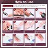 JEWHITENY 14 Colors Nude Pink Skin Tones Poly Extension Gel Kit All in One Kit All Seasons French Nails Manicure Poly Nail Gel Starter Kit with Nail Lamp Designs DIY At Home