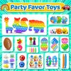 Erosbon 135pcs Party Favors for Kids3-5 4-8-12, Fidget Toys, Birthday Gift Toys, Treasure Box Toys Prizes for Kids, Bulk Toys Goodie Bag Stuffer Carnival Prize Reward