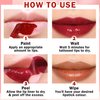 ZHISHUDL Lip Stain Tint Peel Off Lip Tint Stain,Peel Off Tattoo Tinted Lip Stain Long Lasting Waterproof Matte Liquid Lipstick Lip Gloss Makeup Gift - 01