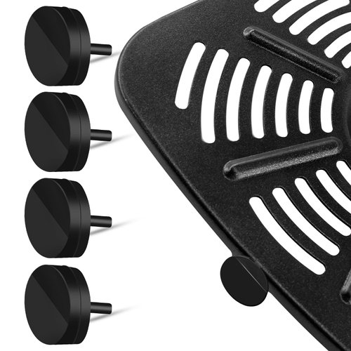 Air Fryer Rubber Bumpers for Nuwave Brio, 4 Pieces Reusable Replacement Heat Resistant Food Grade Air Fryer Silicone Rubber Feet Tabs Tips Parts Accessories for Nuwave Brio 6 IN 1 8QT 7 IN 1 7.25 QT