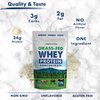 Grass Fed Whey Protein Powder Concentrate - Unflavored & Unsweetened - Pure Protein Supplement for Drink, Smoothie, Shake, Cooking & Baking - Non GMO, Hormone Free & Gluten Free - 1 Pound