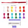 FREEBLOSS 8 Set Braided Rainbow Ribbon Hair Barrettes DIY Hair Clips Kit Retro Ribbon Barrettes Making Kit Ribbon Hair Accessories for Girls, Instructions Included