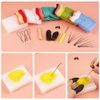 LOKUNN Needle Felting Starter Kit, Complete Needle Felting Tools, Needle Felting Kit with Felting Needles, Instructions, Felting Foam Mat, and Other Tools, for Adults Beginner Supplies DIY Crafts