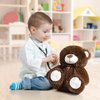 WENMOTDY Super Color Teddy Bear Stuffed Animals Plush Toy for Children Girlfriend Family Chocolate 14 inch