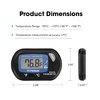 VIVOSUN 1-Pack LCD Digital Aquarium Thermometer Fish Tank Water Terrarium Temperature with Suction Cup for Turtle