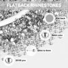 b7000 Clear Glue with 20100Pcs Silver Clear Flatback Rhinestones for Crafts Clothing Clothes Decor Fabric Shoes, Flat Back Gems Diamonds Bedazzler Kit with Rhinestones Bulk Jewels Crystals 2-6mm Mixed
