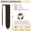 SOFEIYAN Long Straight Ponytail Extension 24 inch Wrap Around Ponytail Synthetic Hair Extensions Clip in Ponytail Hairpiece for Women, Medium Brown