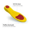 Footlogics Fun Kids Orthotic Shoe Insoles with Arch Support for Children’s Heel Pain (Sever’s Disease), Growing Pains, Flat Feet - Children’s, Pair (Small Kids 11-13, Yellow)